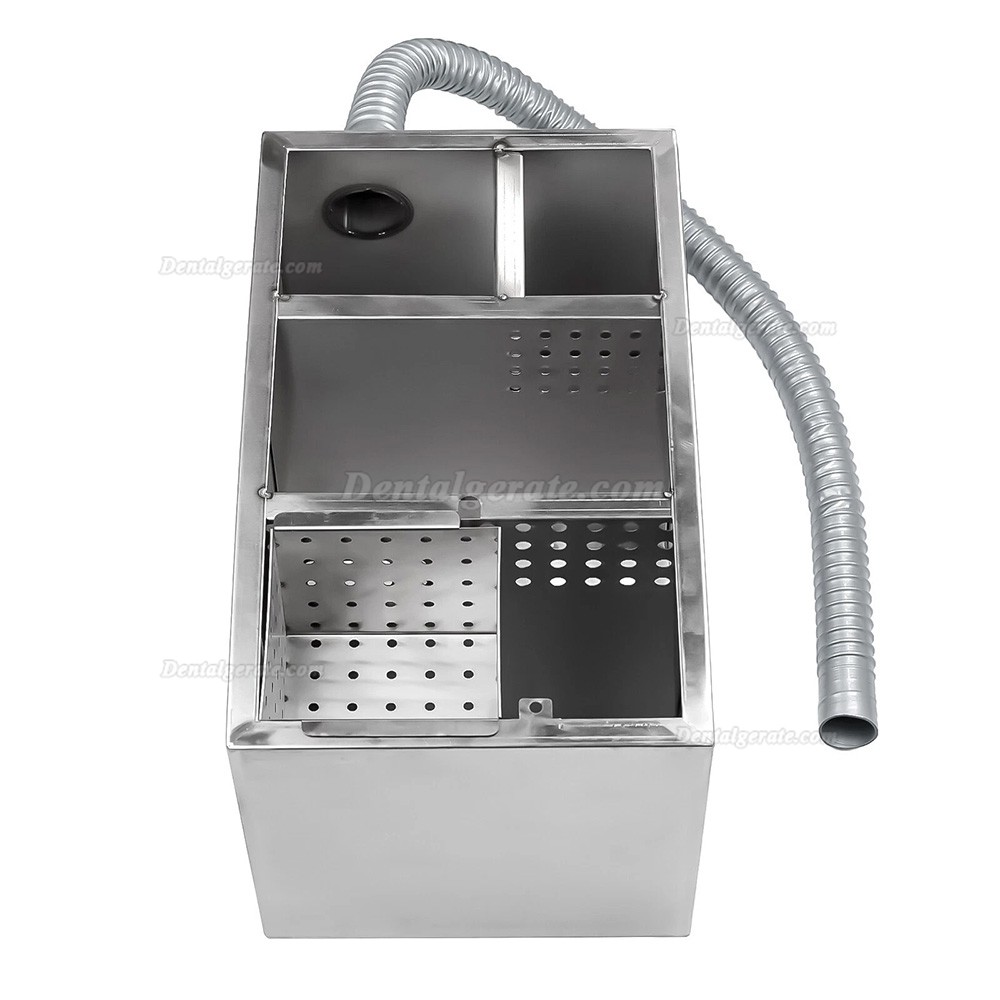 Dental Gipsabscheider / Sedimentationsbeh&auml;lter aus Edelstahl mit 5-stufiger Filtration